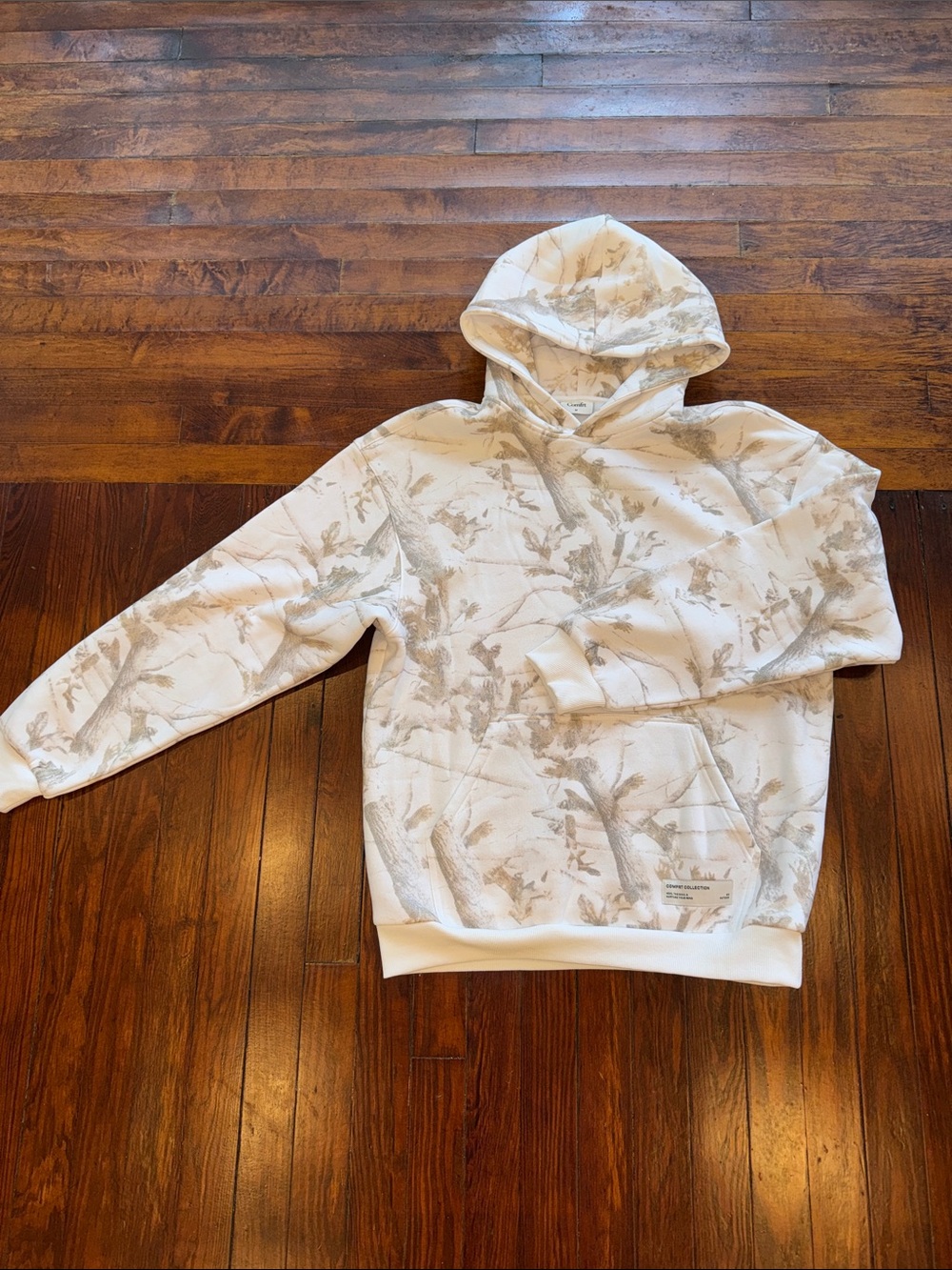 COMFRT white oak camo oversized hoodie